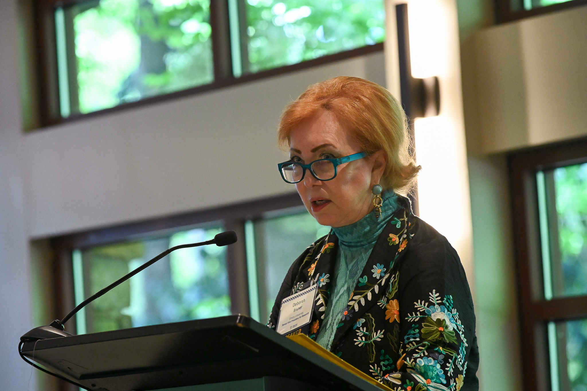 woman at podium 